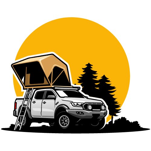 dessin voiture avec une tente de toit