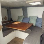 aménagement d'un fourgon citroen jumpy coussin