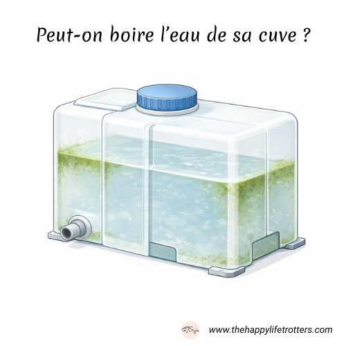 cuve d'eau en fourgon sale