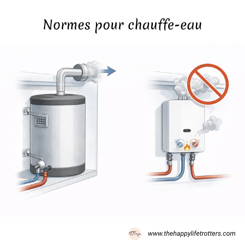 chauffe-eau à gaz vs chauffe-eau instantané dans un van aménagé