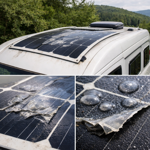 délaminage panneau solaire flexible