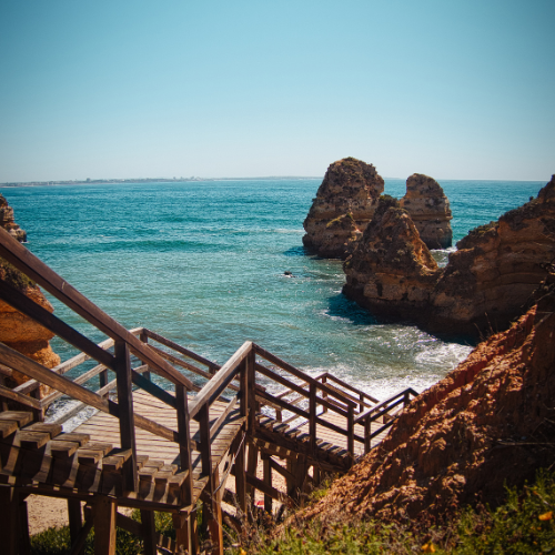 escalier praia do camilo