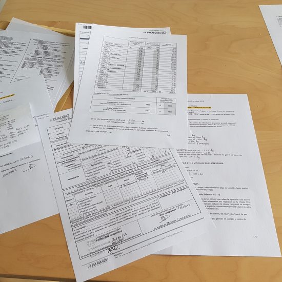 dossier RTI en cours de remplissage pour VASP autocaravane