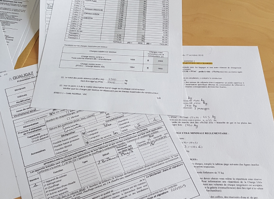 papier et dossiers homologation