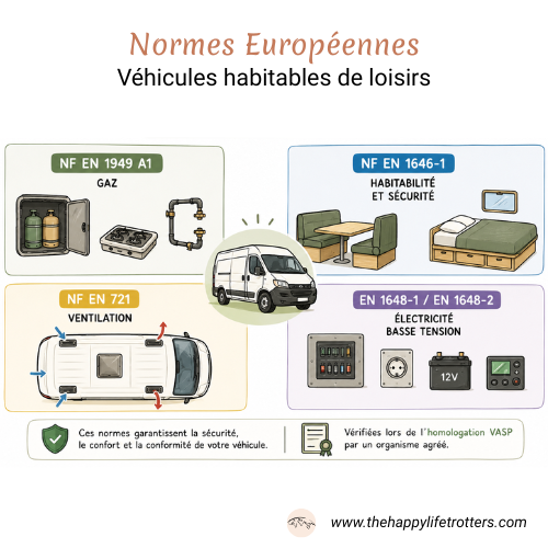 normes AFNOR pour VASP caravane